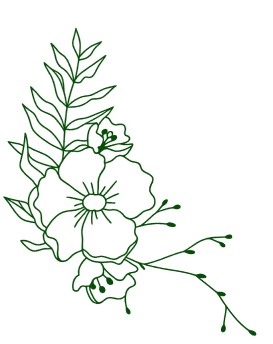 Simple botanical illustration in dark theme